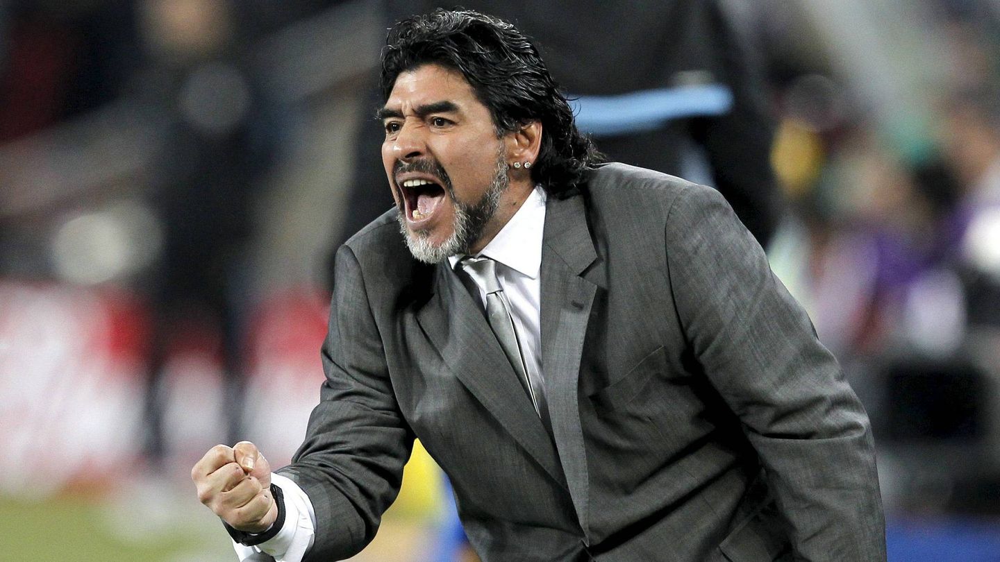 Calderón coincidió con Maradona en la selección. (EFE/Nuno Veiga)