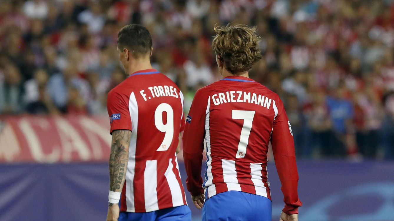 Foto: Fernando Torres y Griezmann, en una imagen de archivo. (EFE)