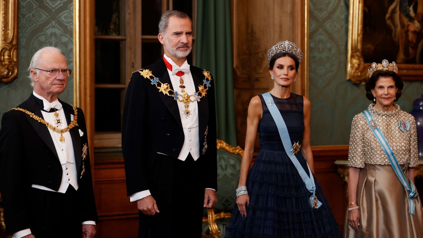 Los Reyes de España y los de Suecia. (EFE/Juanjo Martín)