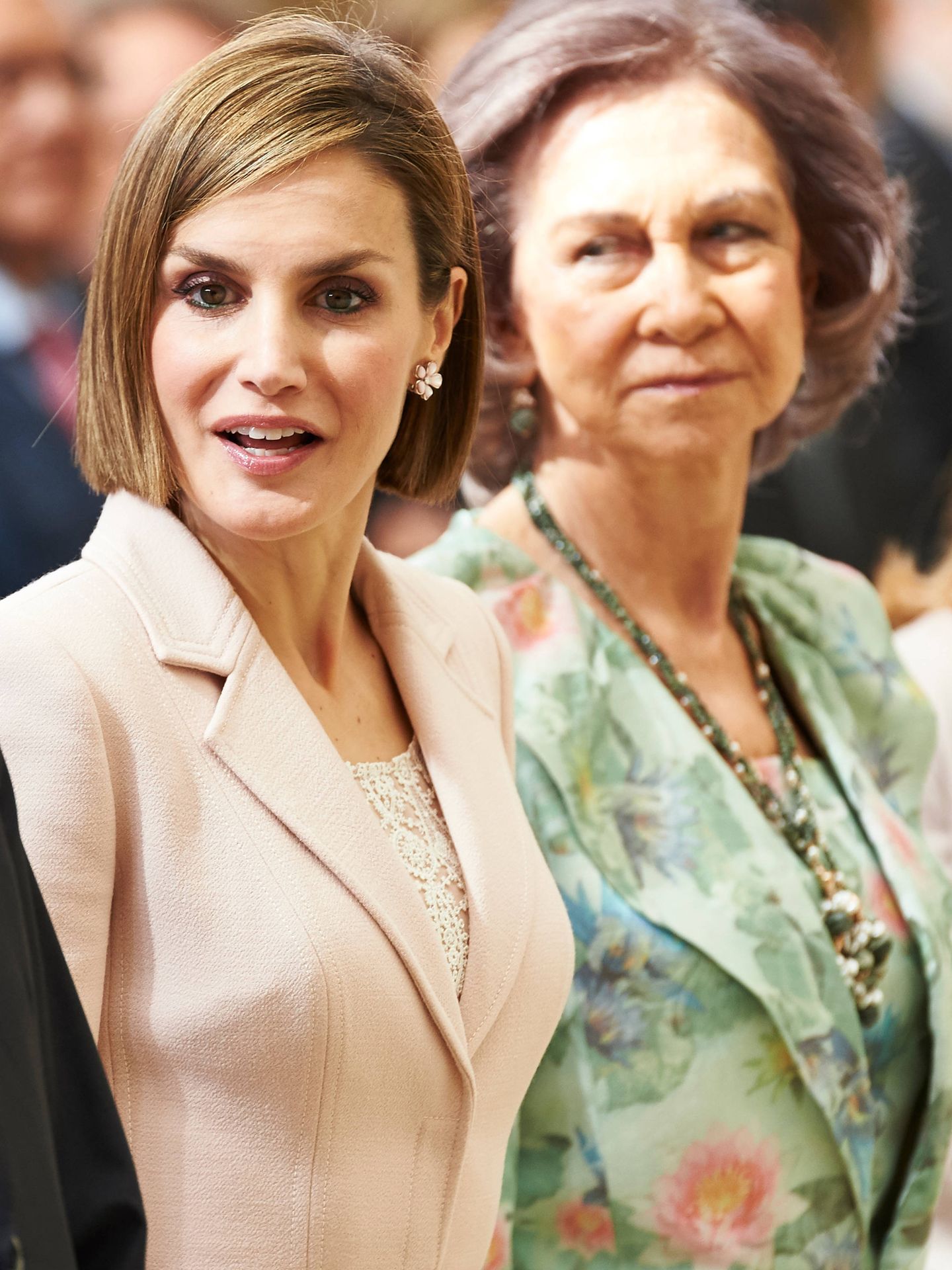 La reina Letizia y la reina Sofía. (Limited Pictures) 