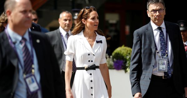 Foto: La duquesa de Cambridge a su llegada a Wimbledon. (Reuters)