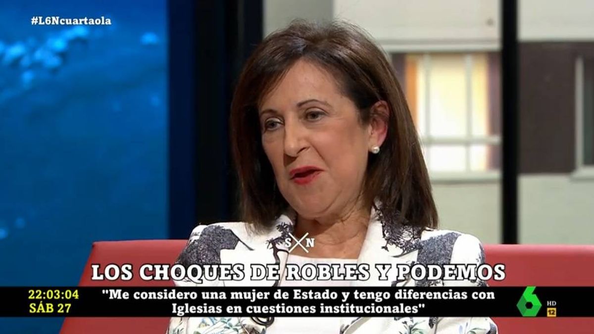 Un líder de Podemos ataca a 'La Sexta noche' por su entrevista a Margarita Robles