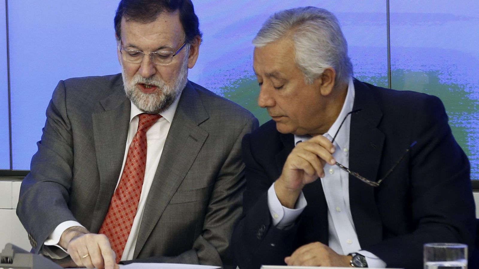Foto: Mariano Rajoy y Javier Arenas. (Efe)