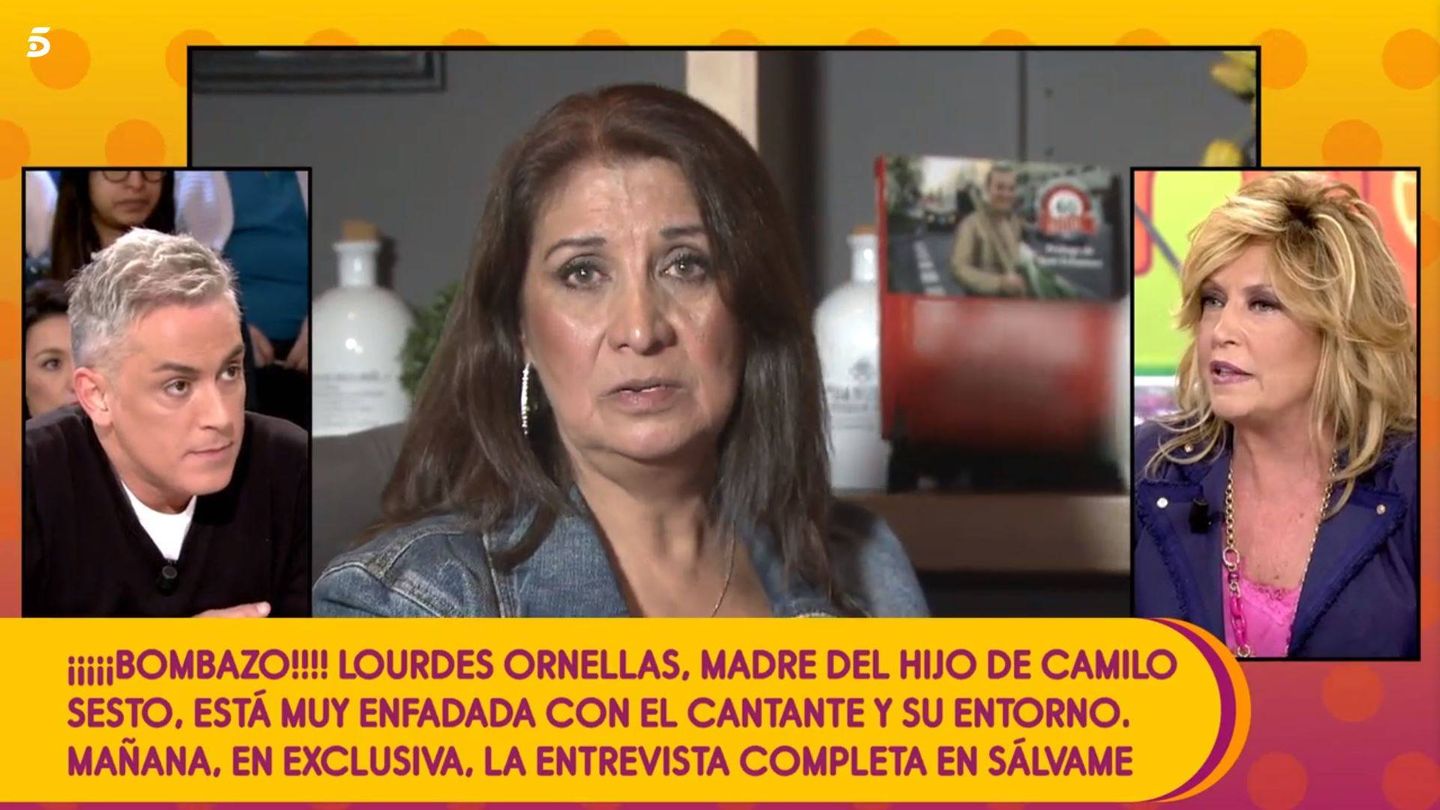 Kiko Hernández y Lydia Lozano en 'Sálvame'. (Mediaset España)
