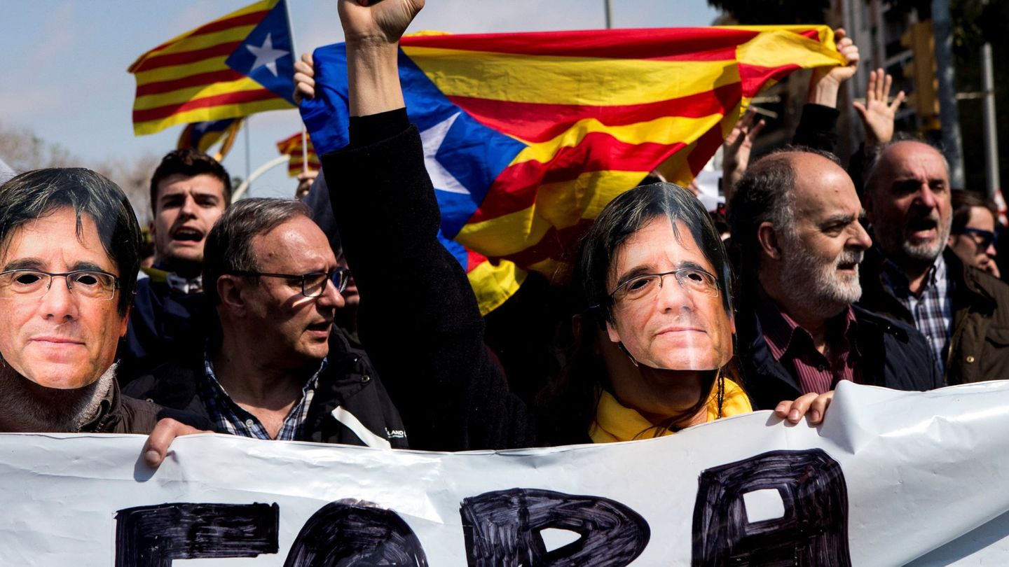 Manifestación convocada por los CDR en Barcelona. (EFE)