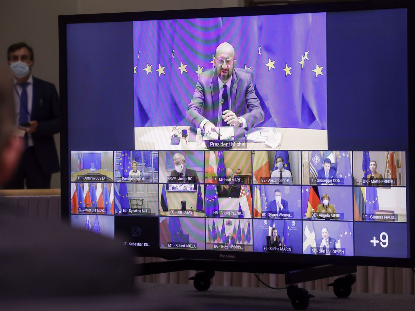 Videoconferencia europea sobre las vacunas. (Reuters)