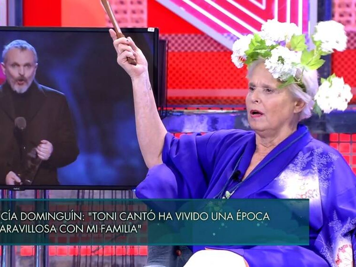 Foto: Lucía Dominguín, en 'Viernes Deluxe'. (Telecinco).