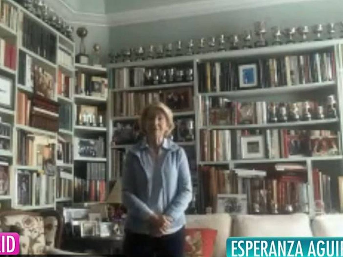 Foto: Esperanza Aguirre en 'El programa de Ana Rosa'. (Mediaset España)