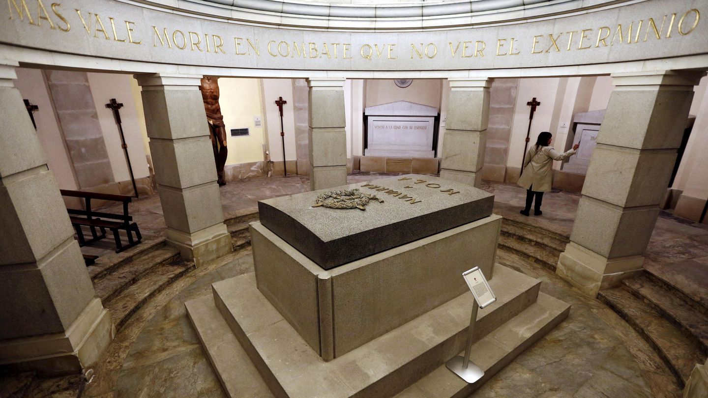 La cripta del Monumento a los Caídos donde se encontraba enterrado José Sanjurjo. (EFE)