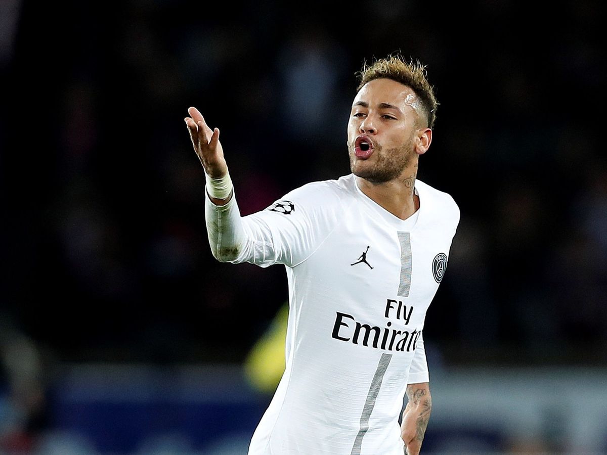 Foto: Neymar celebra un gol con el PSG en la Champions. (Reuters)