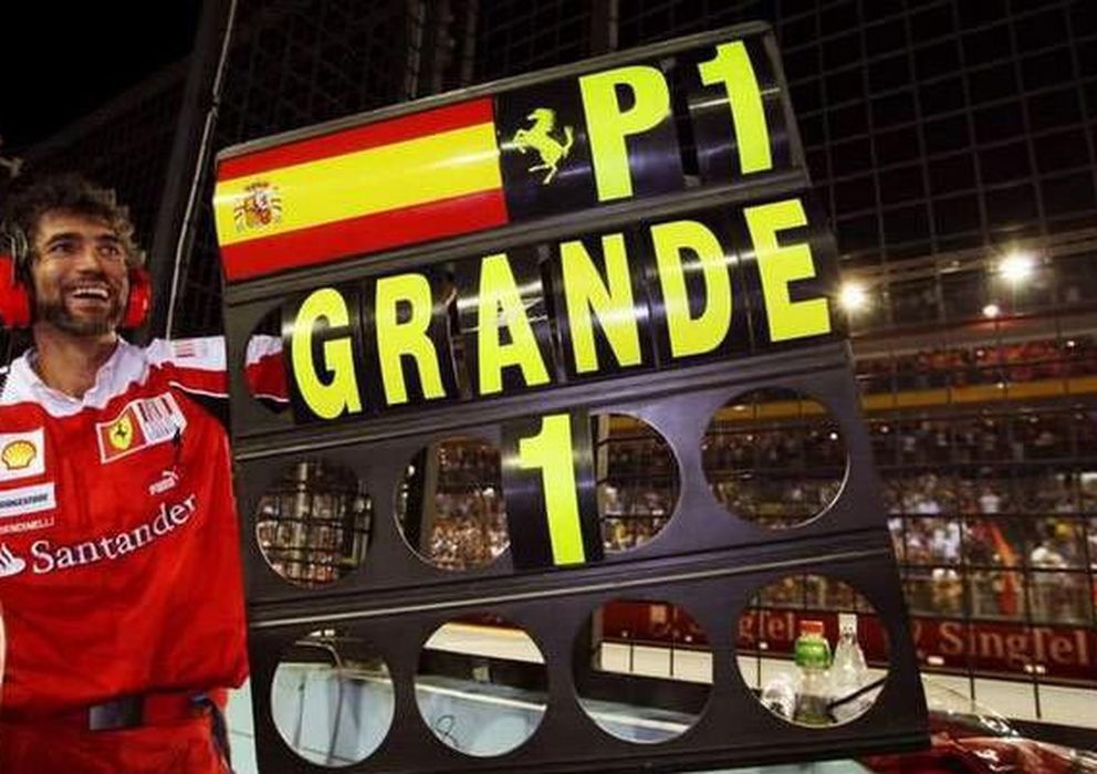Foto: Fernando Alonso ganó el GP de Singapur de 2010.