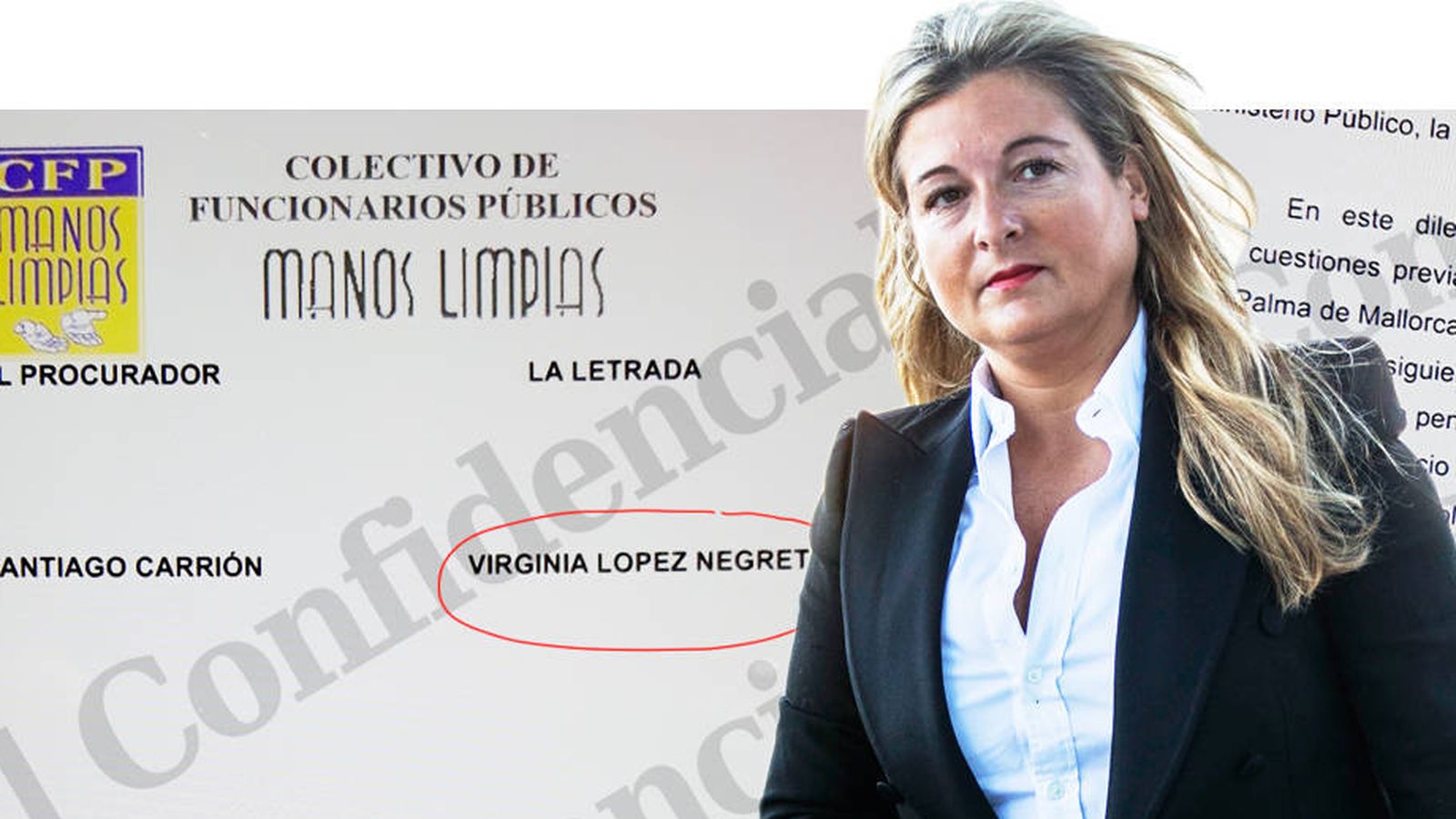 Foto: La abogada de Manos Limpias, Virginia López Negrete. (EC)