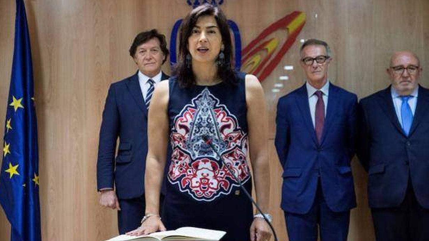 María José Rienda, en el acto de posesión de su cargo de secretaria de Estado de Deportes. (EFE)