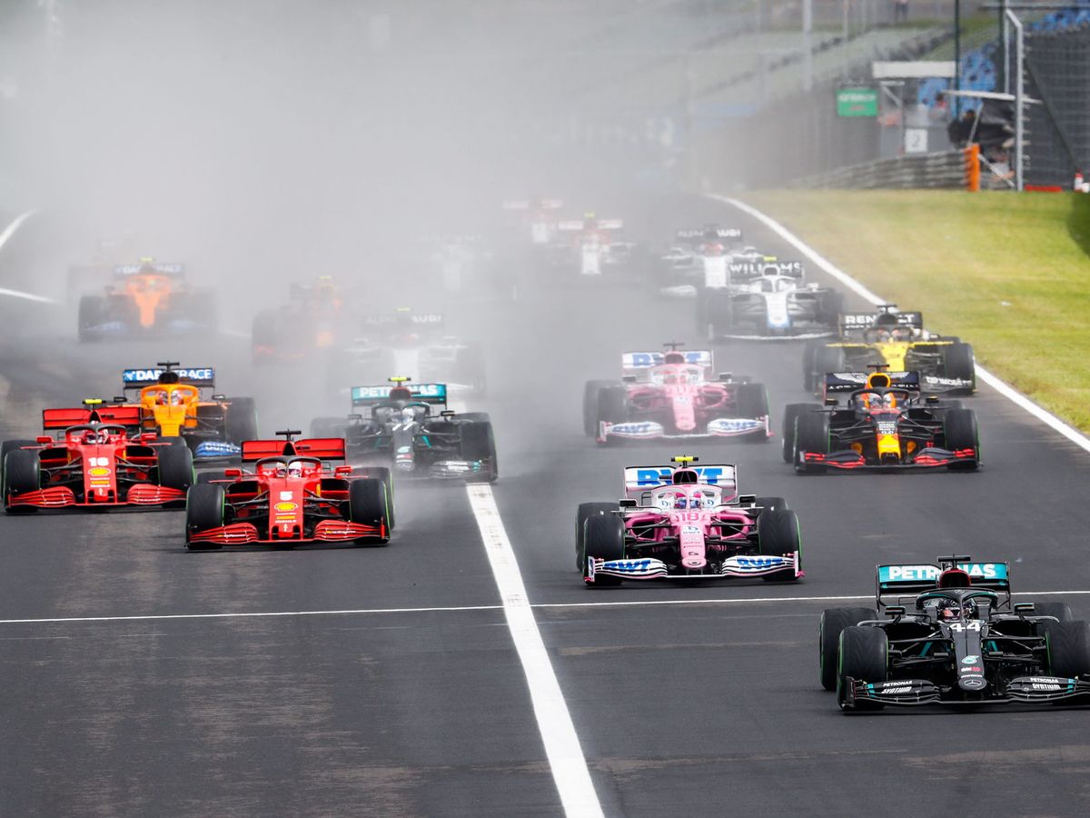 Foto: El inicio del Gran Premio de Hungría de Fórmula 1. (EFE)