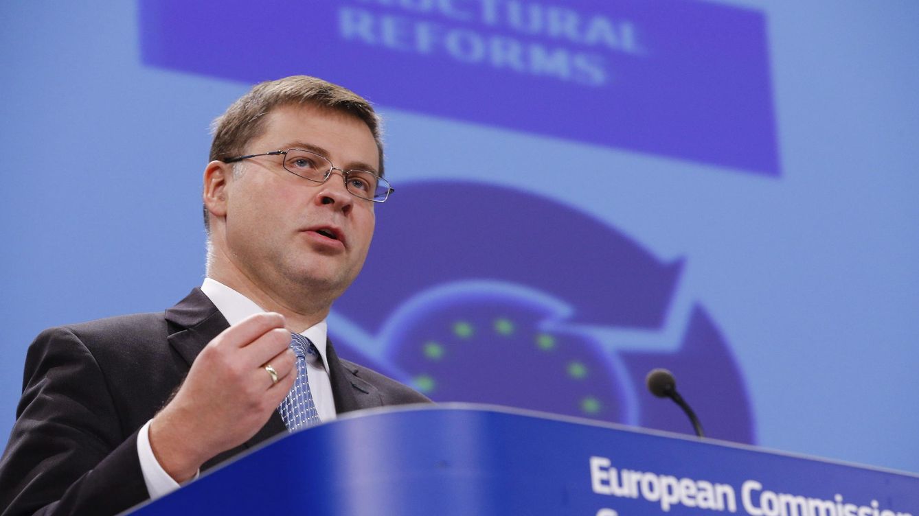 Foto: El vicepresidente de la Comisión Europea responsable del euro, Valdis Dombrovskis. (EFE)