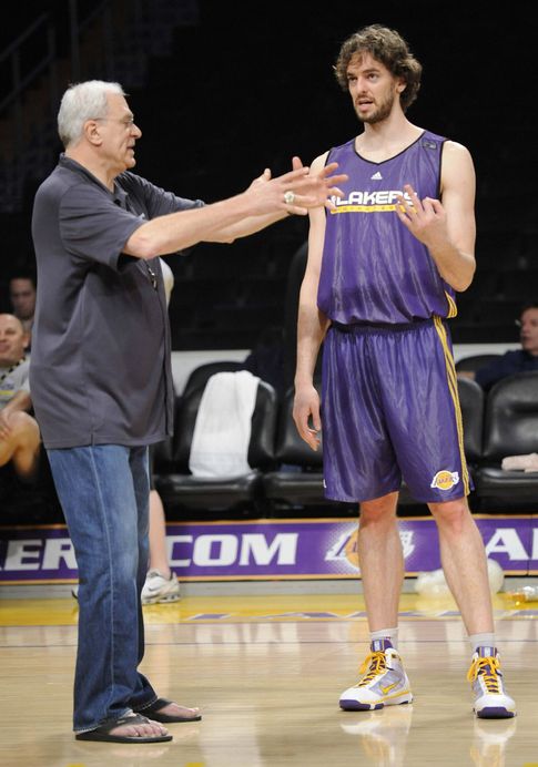 Foto: Gasol y Jackson trabajaron largo tiempo juntos en Los Angeles Lakers.
