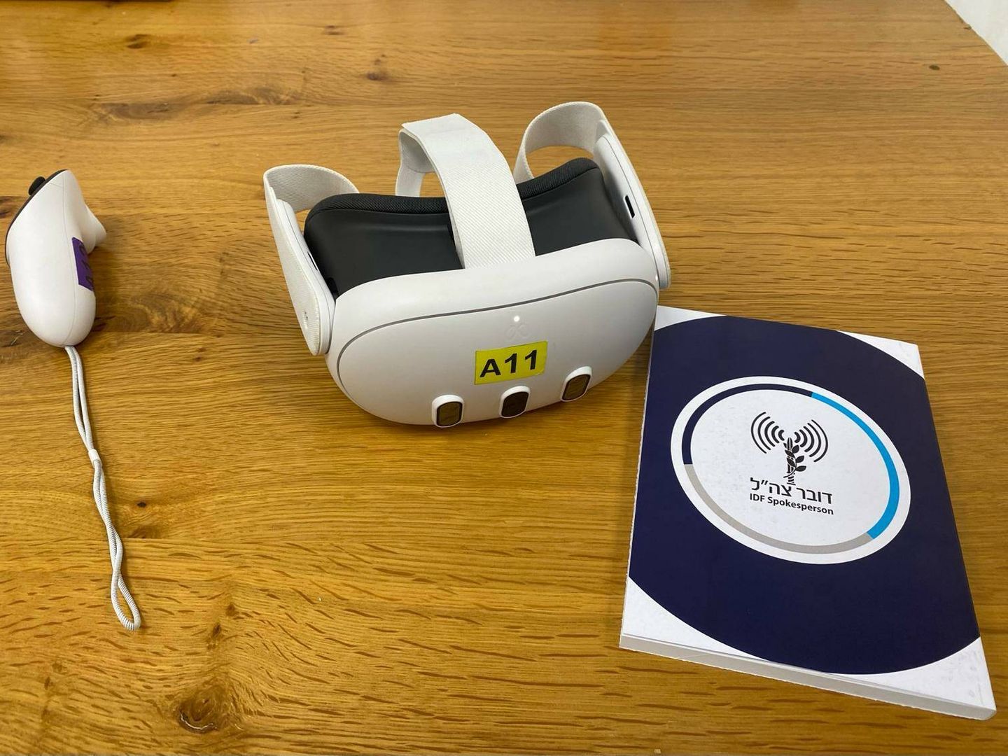 Gafas de realidad virtual Meta Quest 3 empleadas por las IDF. (A. Requeijo)