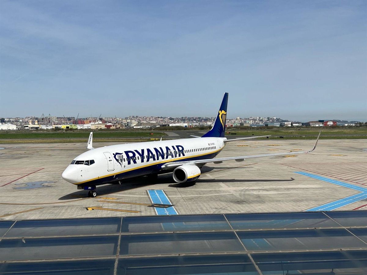 Foto: Avión de la compañía Ryanair. (Europa Press)
