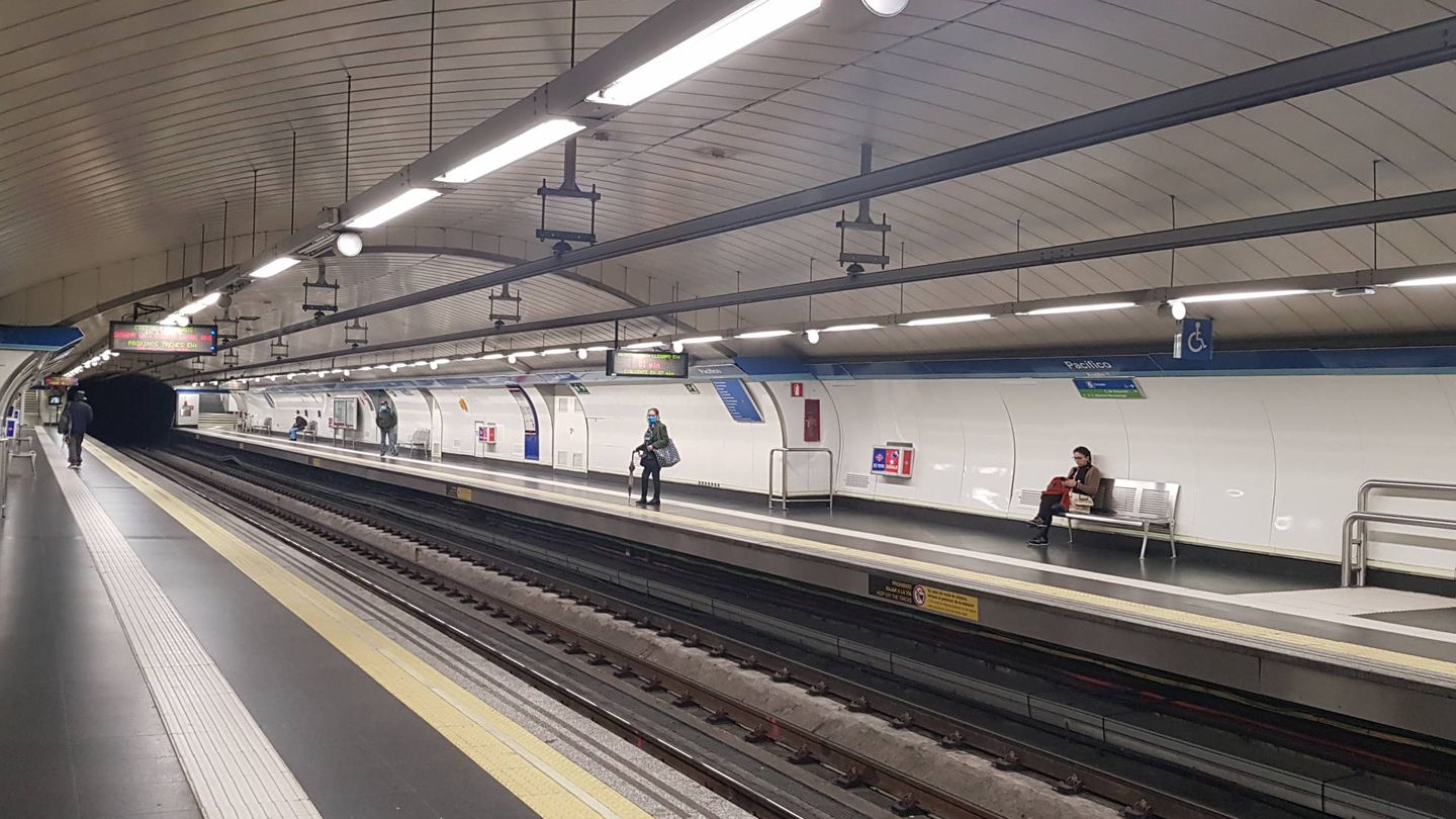 El andén de la estación de Pacífico, en Madrid. (A.P.)