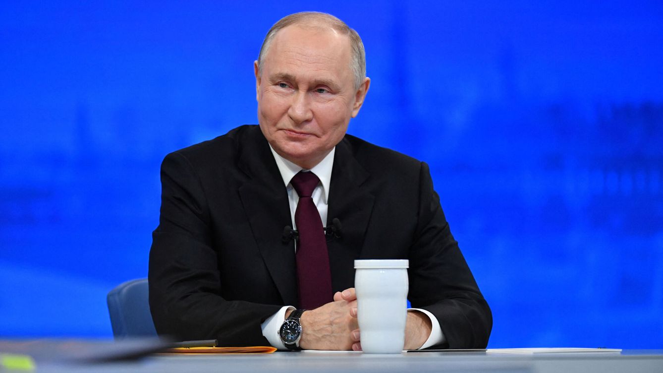 Foto: El presidente ruso, Vladímir Putin, en la rueda de prensa. (Reuters/Sputnik/Alexander Kazakov)