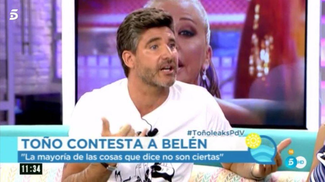 Toño Sanchís asegura que él no ofreció hacer platós a Belén: Ella lo manipula
