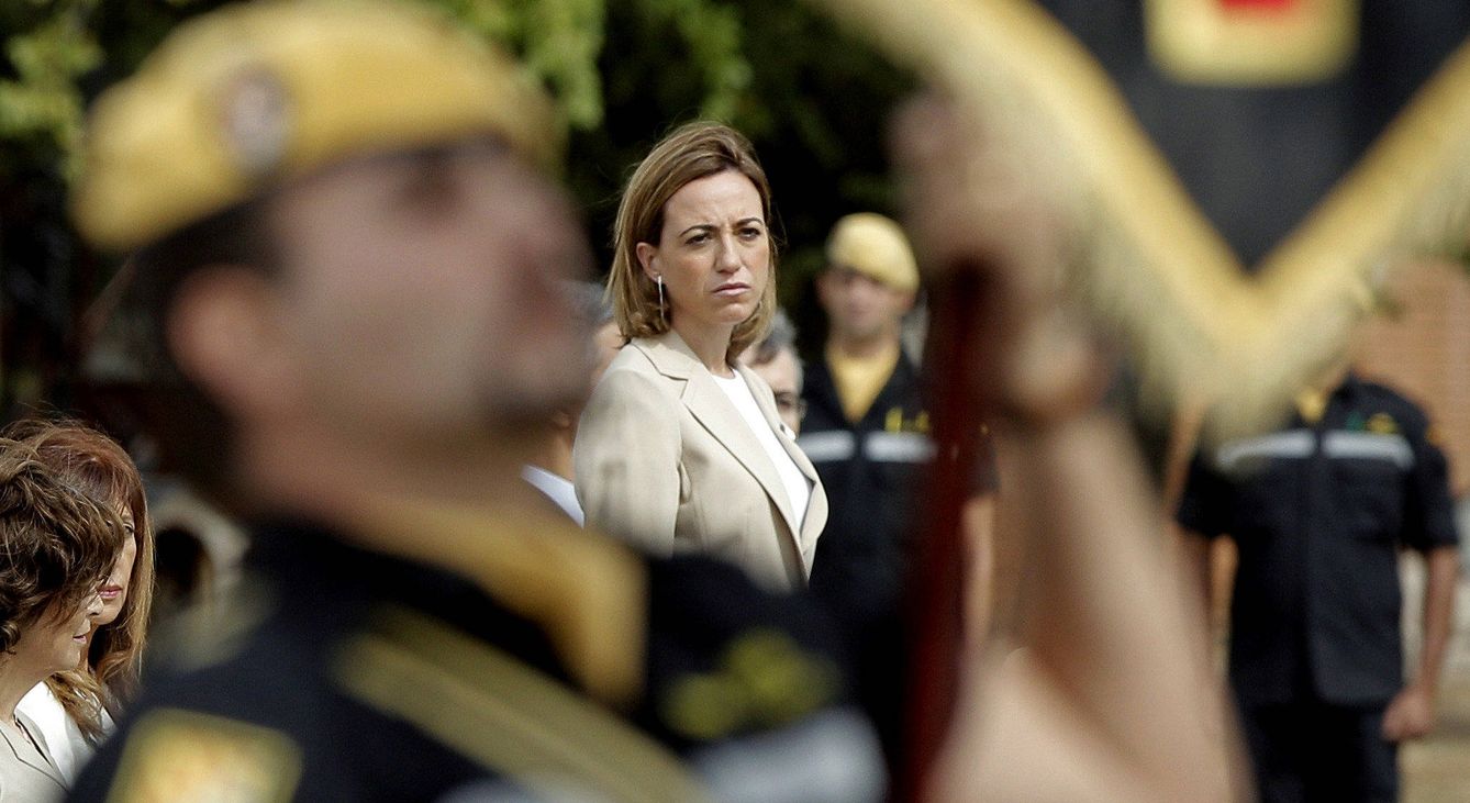 La ministra de Defensa durante el Gobierno de José Luis Rodríguez Zapatero, Carme Chacón.