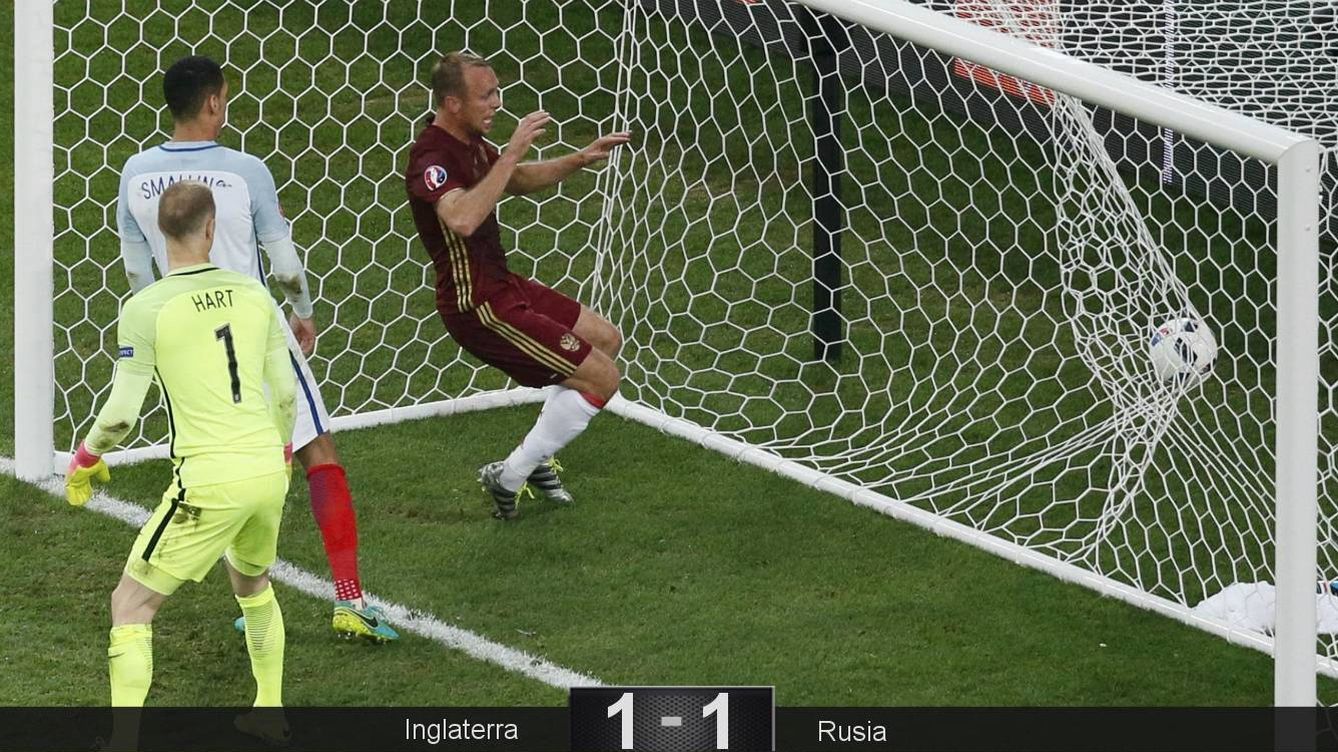 Foto: El gol de Rusia (Reuters) 