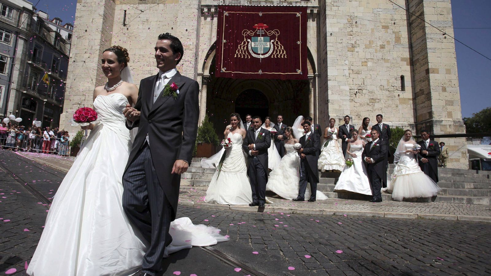 Foto: Imagen de archivo de una boda en la catedral de San Antonio, en Lisboa, Portugal. (EFE)