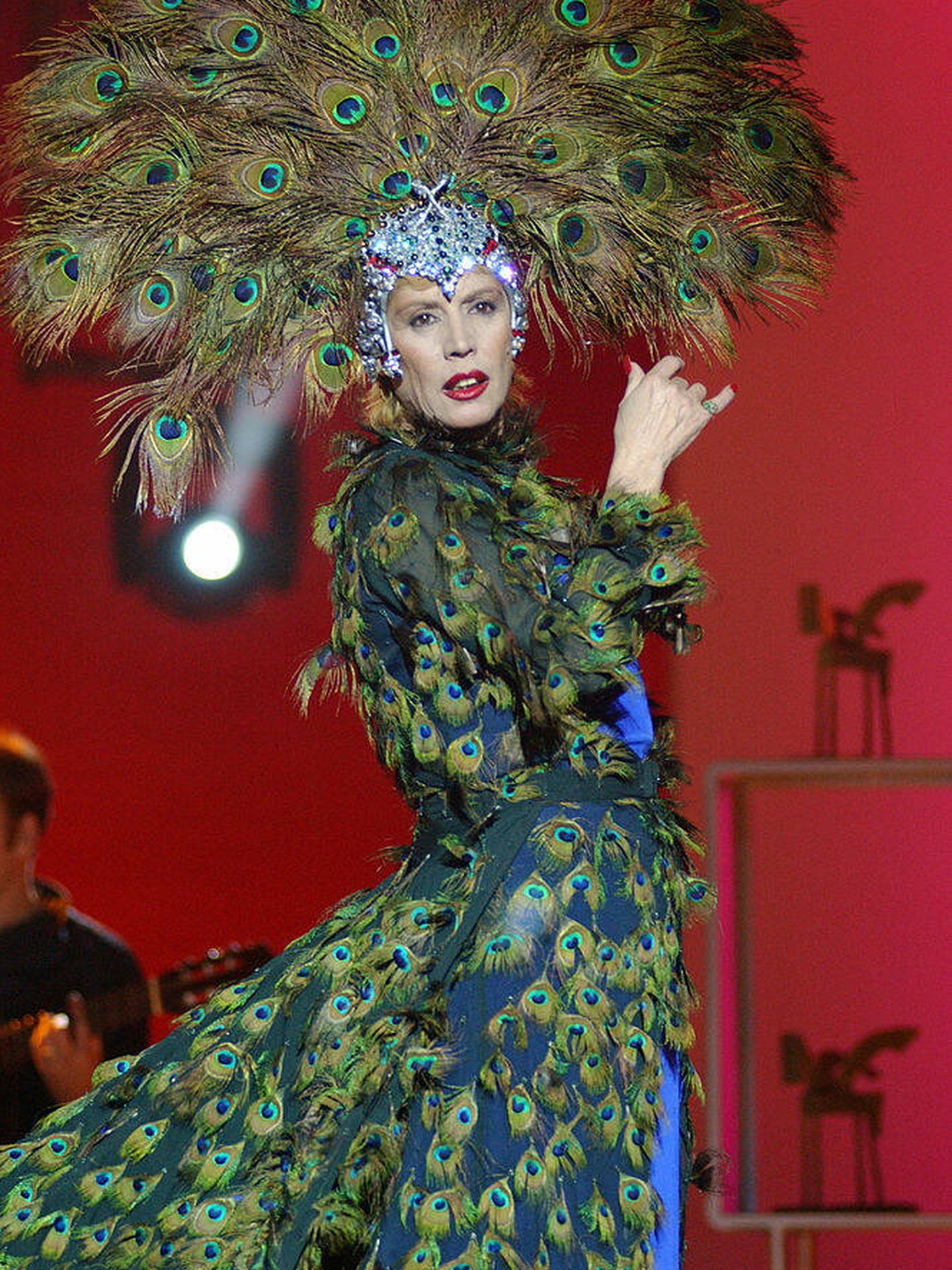 María Jiménez en una de sus actuaciones más icónicas. (Getty Images)