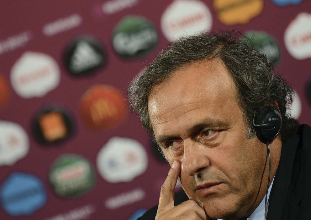 Foto: El francés Michel Platini, presidente de la UEFA.