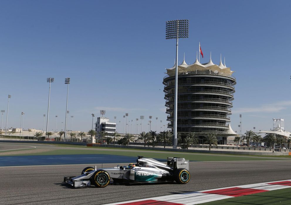 Foto: Lewis Hamilton dominó los primeros libres en el GP de Bahrein.