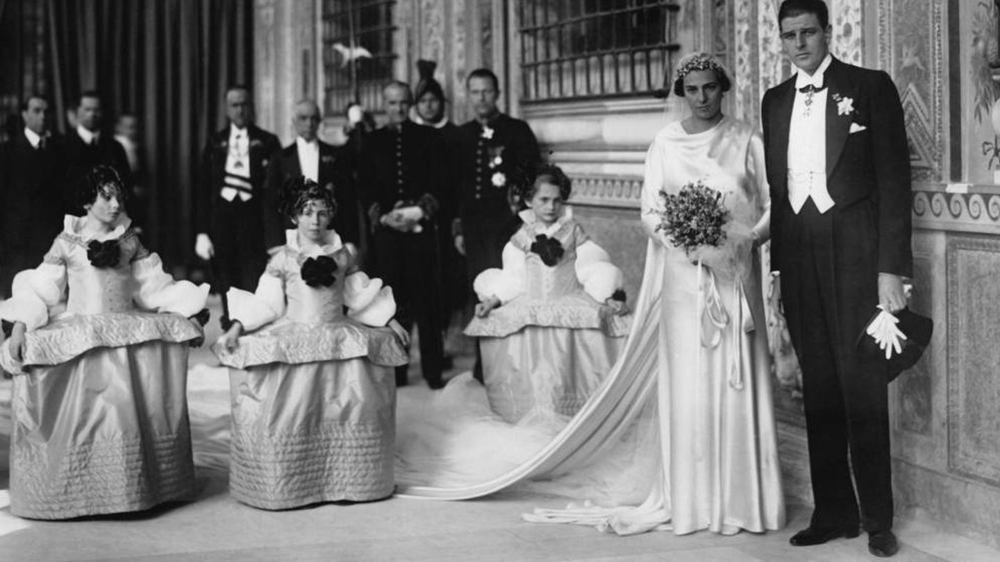 La boda de la infanta Beatriz y Alessandro Torlonia. (Getty)
