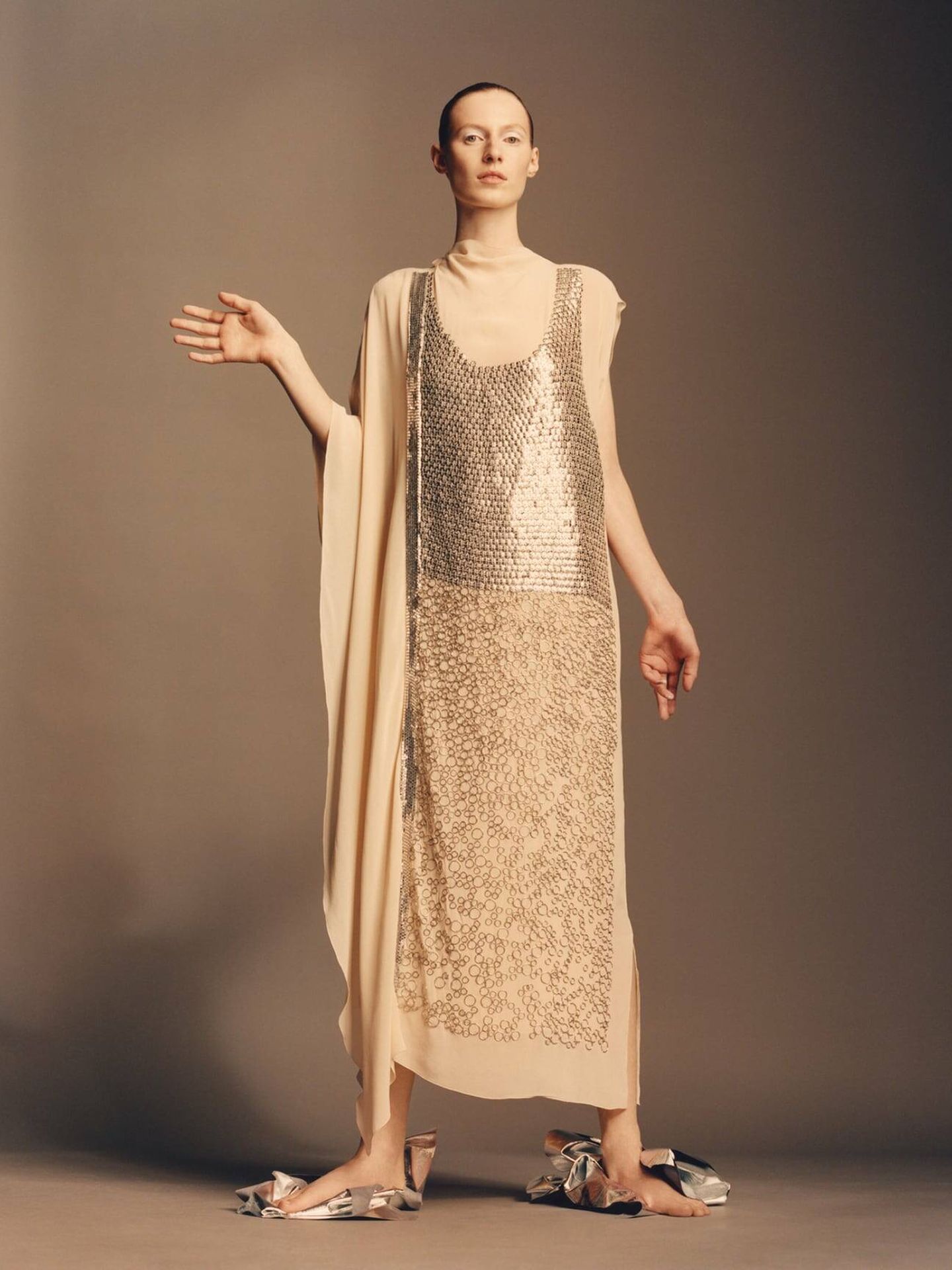 Un vestido de Zara Atelier. (Cortesía)
