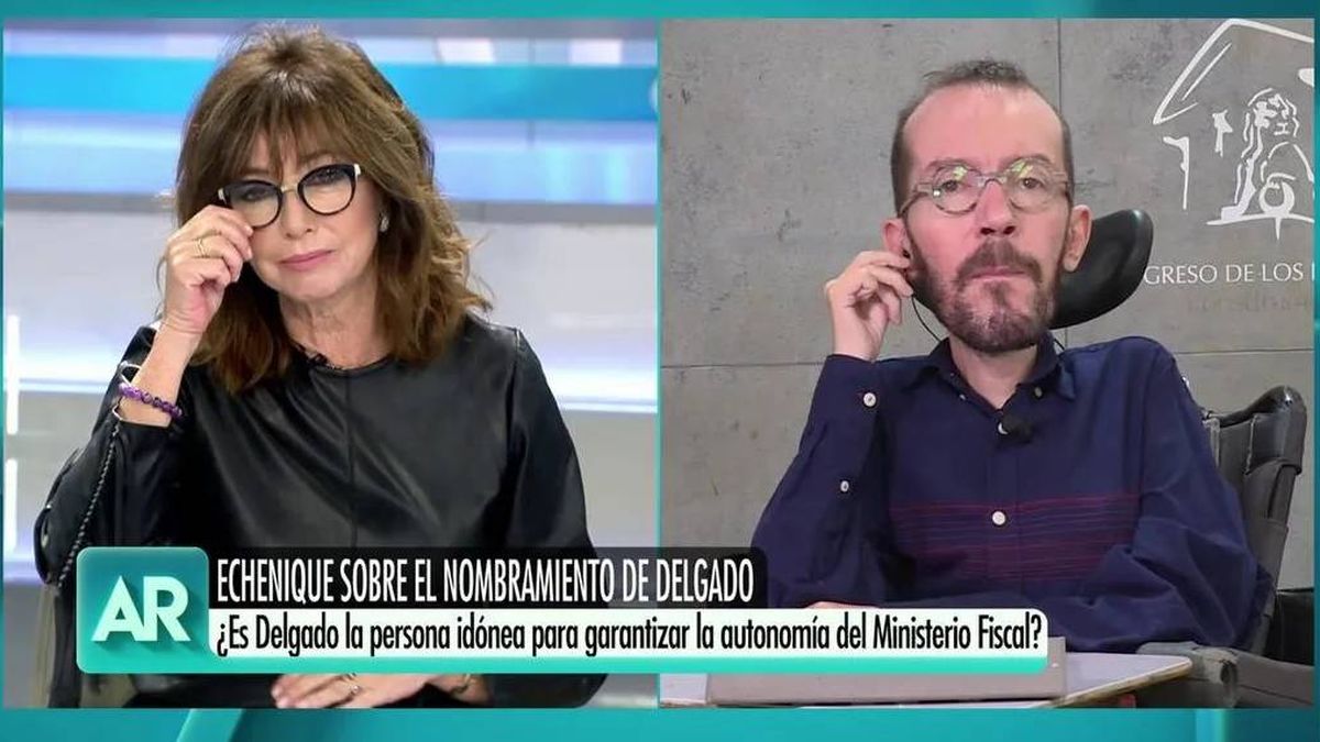 Echenique le echa en cara a Ana Rosa un bulo sobre Pablo Iglesias en su programa: "¿Lo desmentisteis al final?"