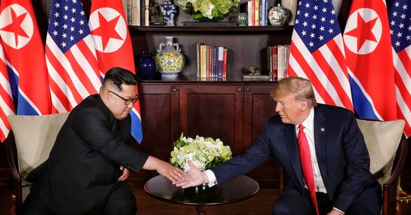 Foto: Kim Jong-un y Donald Trump, en Singapur | Reuters