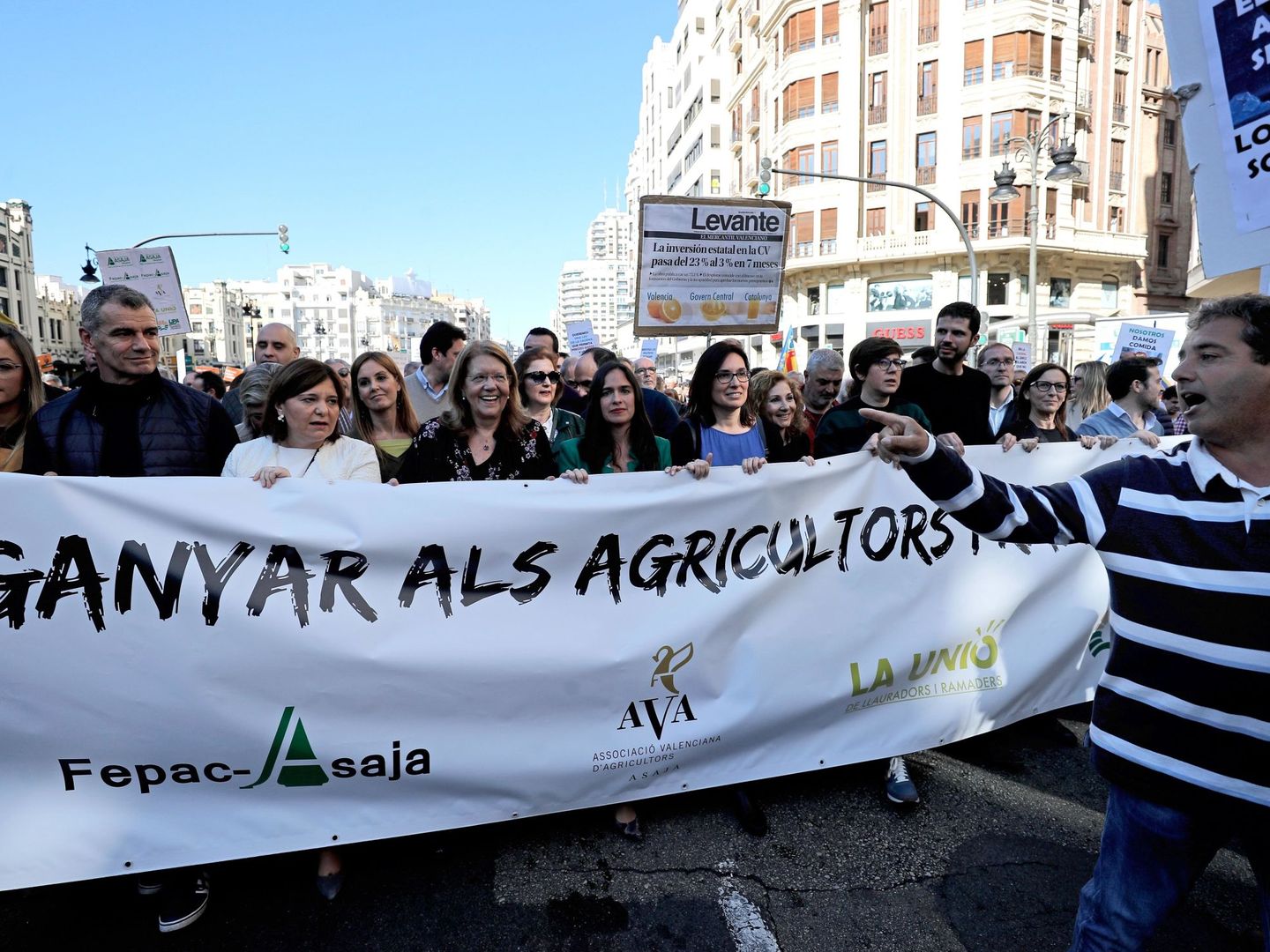 La manifestación en Valencia. (EFE)