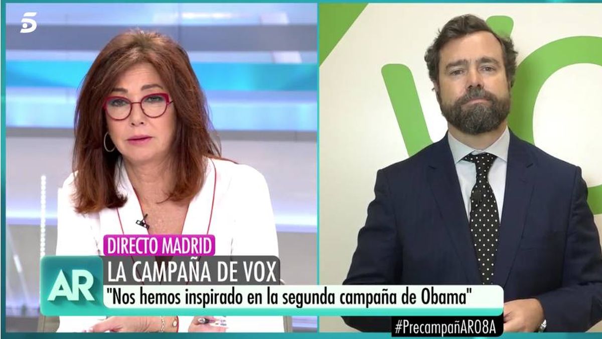 Ana Rosa se enfrenta al vicesecretario de Vox: "Lo de manipular... a mí me ofende"