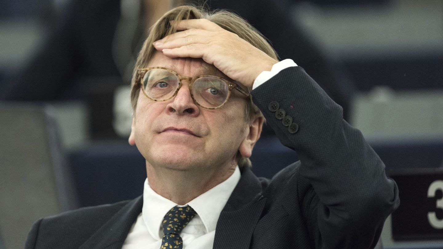 Guy Verhofstadt, líder de los liberales (ALDE) en el Parlamento Europeo, en julio de 2016 (EFE)