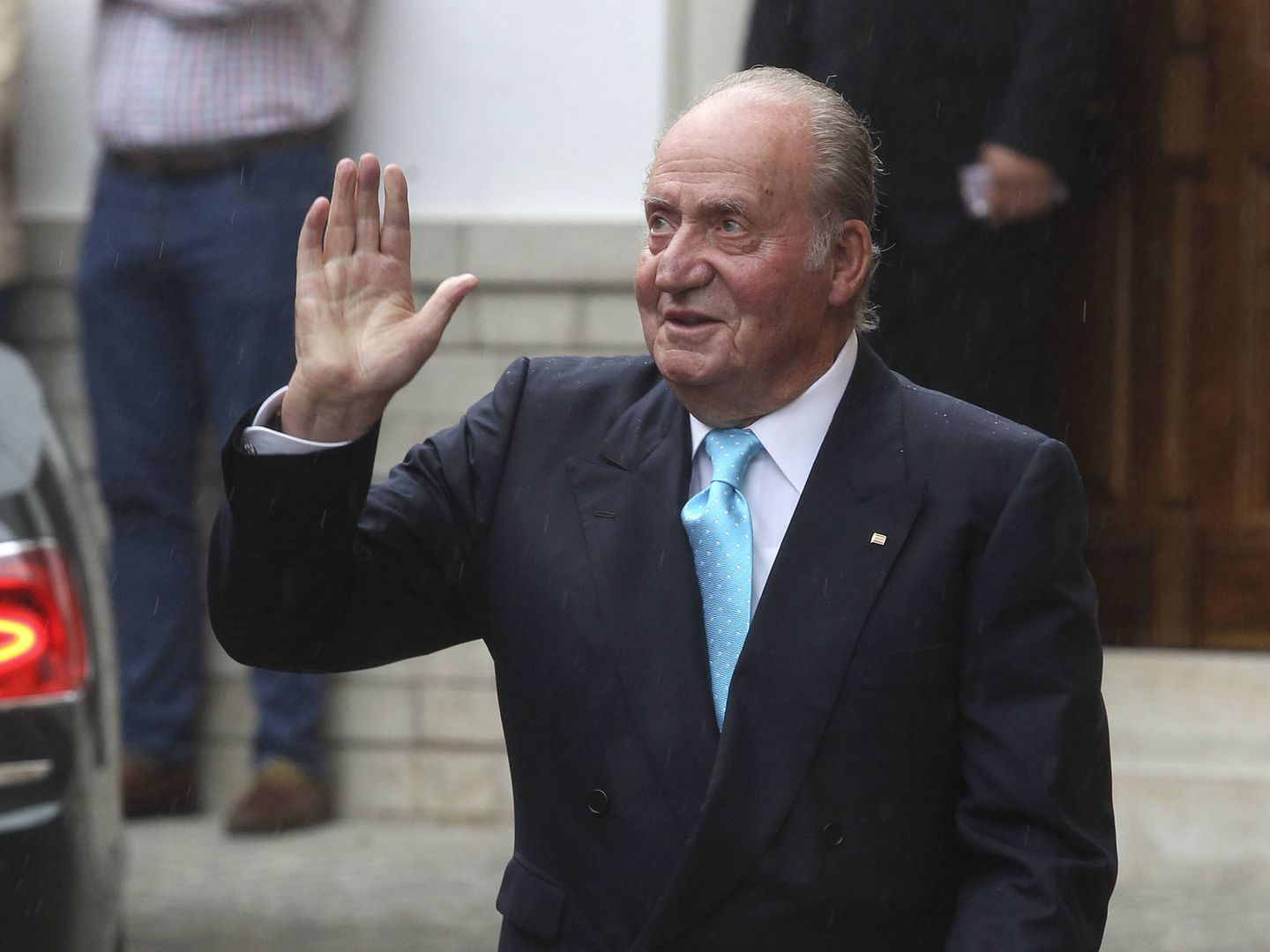 El rey Juan Carlos, en una boda en Granada. (EFE)