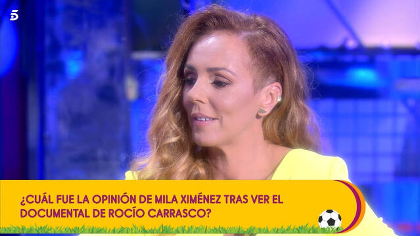 Rocío Carrasco en el plató de 'Sálvame'. (Telecinco)