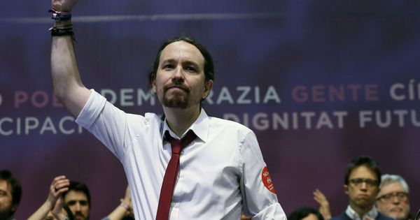 Foto: El líder de Podemos Pablo Iglesias, durante la segunda jornada de la Asamblea Ciudadana Estatal de Vistalegre II (Efe)