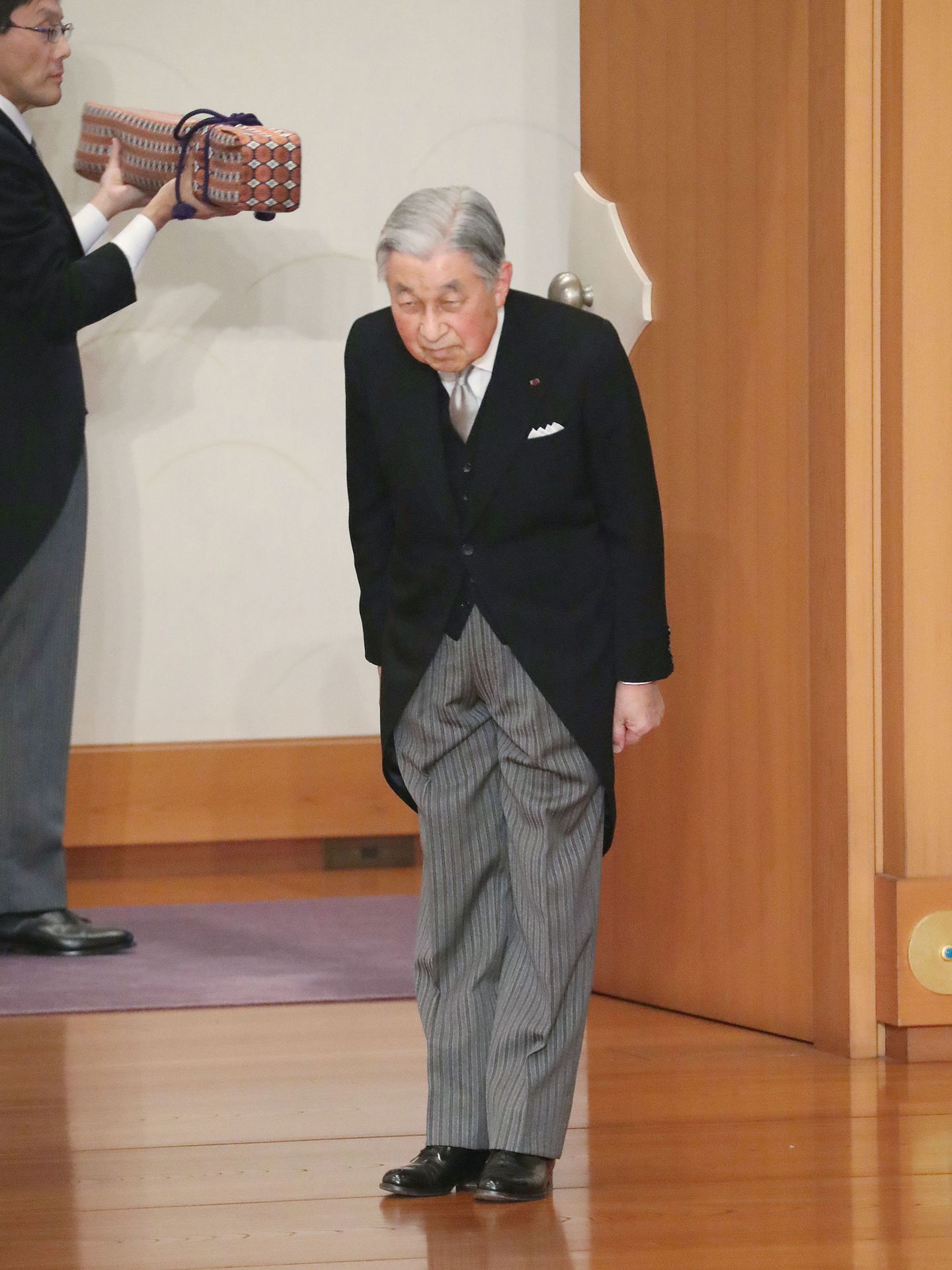 Akihito en la ceremonia de abdicación. (EFE)