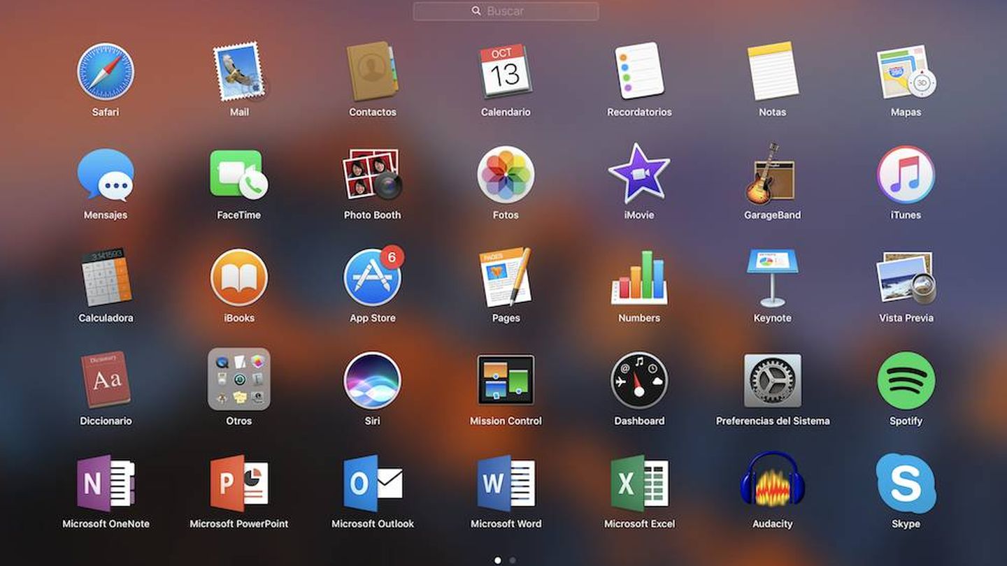 En el Launchpad de macOS podrás encontrar todas las aplicaciones (EC)
