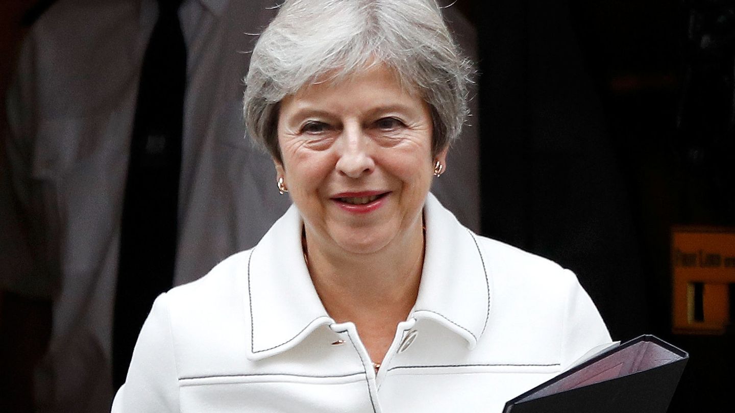 Theresa May quiere que sus socios europeos cedan en el asunto de Irlanda del Norte. (Reuters)
