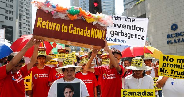 Foto: Protestas en Filipinas contra Canadá. (EFE)