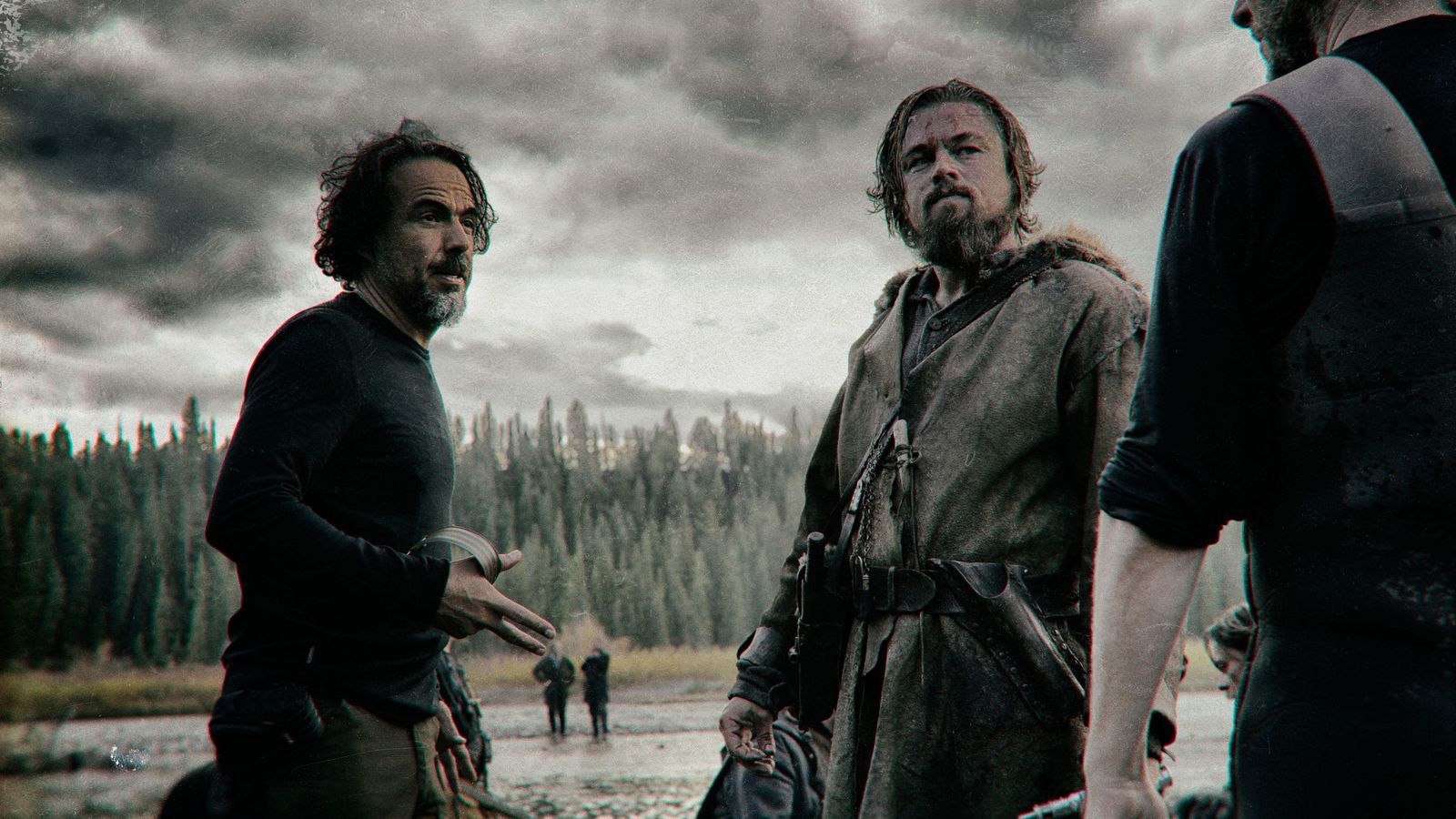 Foto: Iñárritu y DiCaprio en el set de 'El renacido'