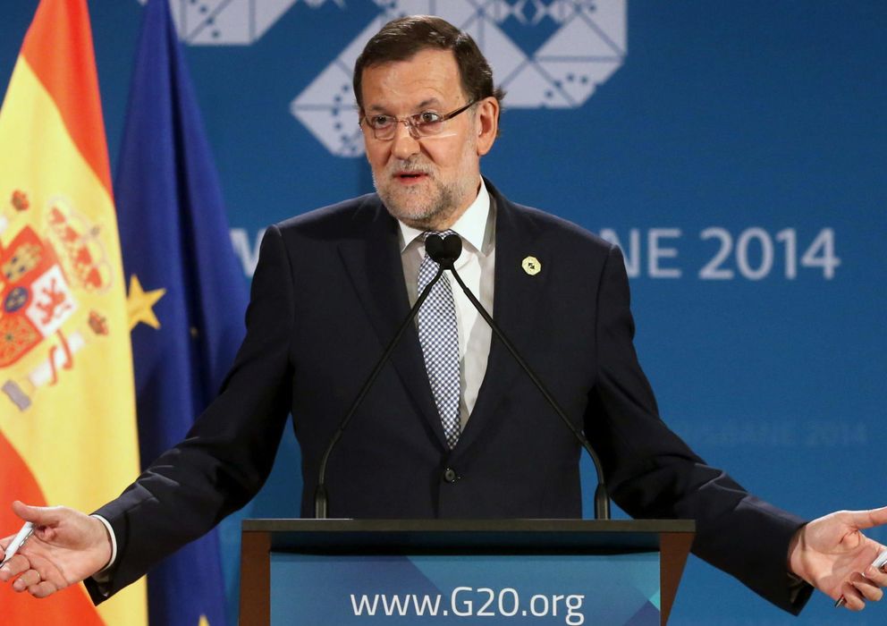 Foto: Mariano Rajoy, durante la rueda de prensa que ha ofrecido hoy al término de la cumbre de los líderes del G20. (Efe)