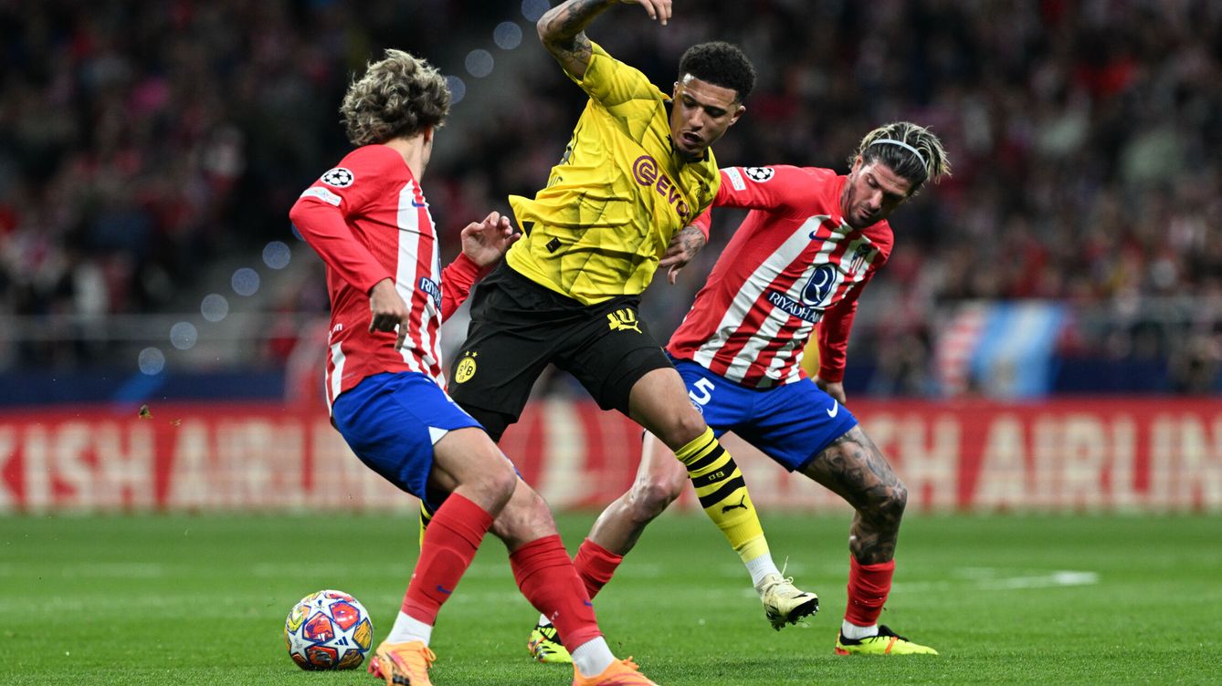 Foto: Atlético de Madrid -  Borussia Dortmund, partido de cuartos Champions League hoy, en directo | Resultado y goles, fútbol en vivo