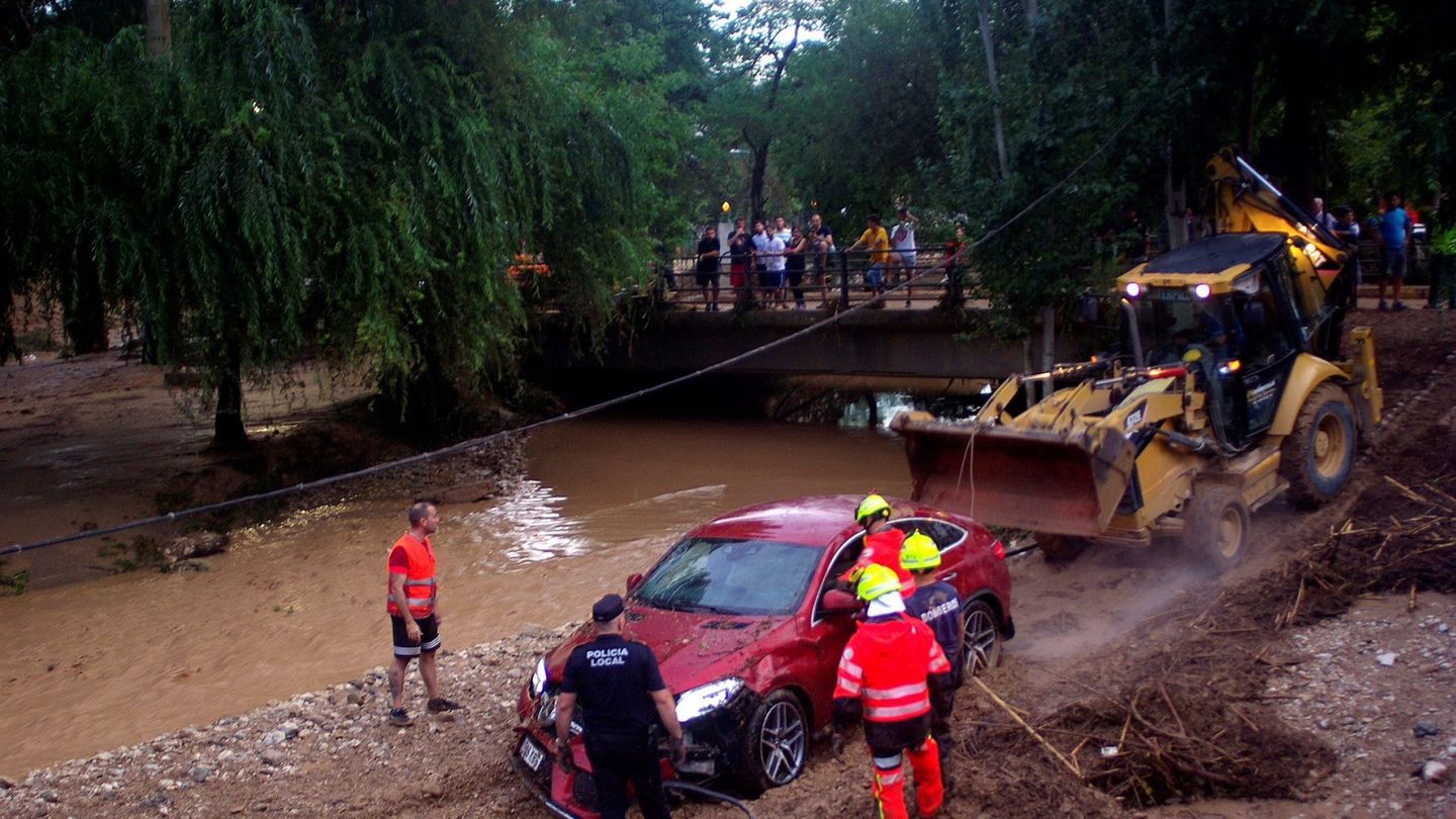 Inundaciones causadas en Riofrío, una pedanía de Loja (Granada). (EFE)