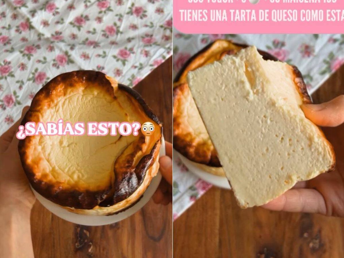 Foto: La sencilla receta con la que hacer una tarta de queso proteica con tan solo tres ingredientes (Instagram/@dulcementenadia)